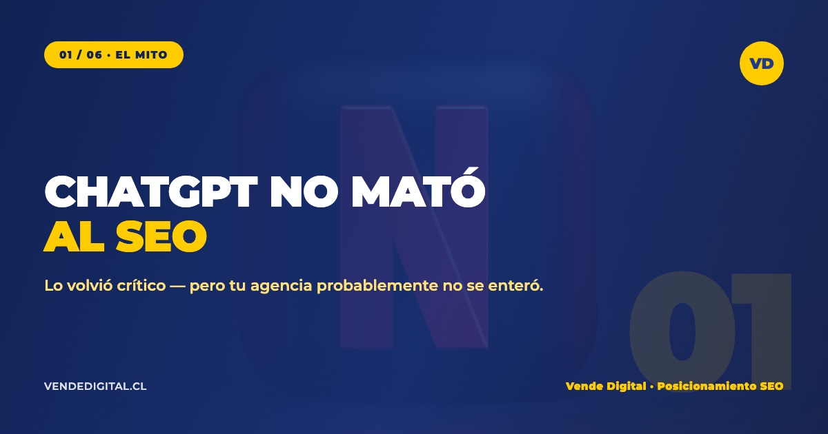 ChatGPT no mató al SEO — lo volvió crítico para PyMEs chilenas