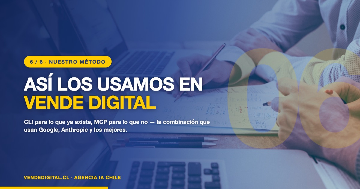 Cómo combinamos CLI y MCP en Vende Digital para clientes PyME y empresas en Chile
