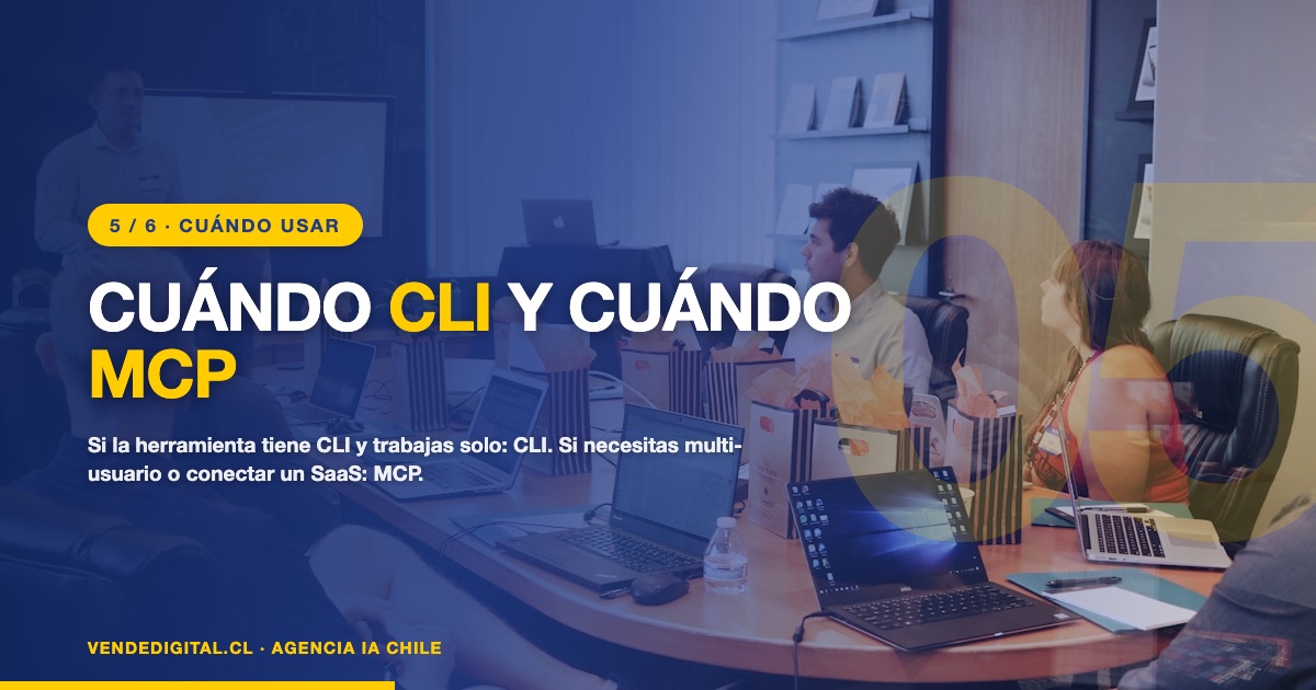 Cuándo usar CLI y cuándo usar MCP para los agentes IA de una PyME en Chile