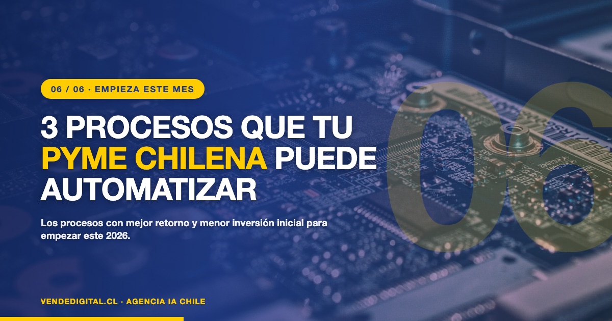 Procesos automatizables para PyMEs chilenas con IA en 2026