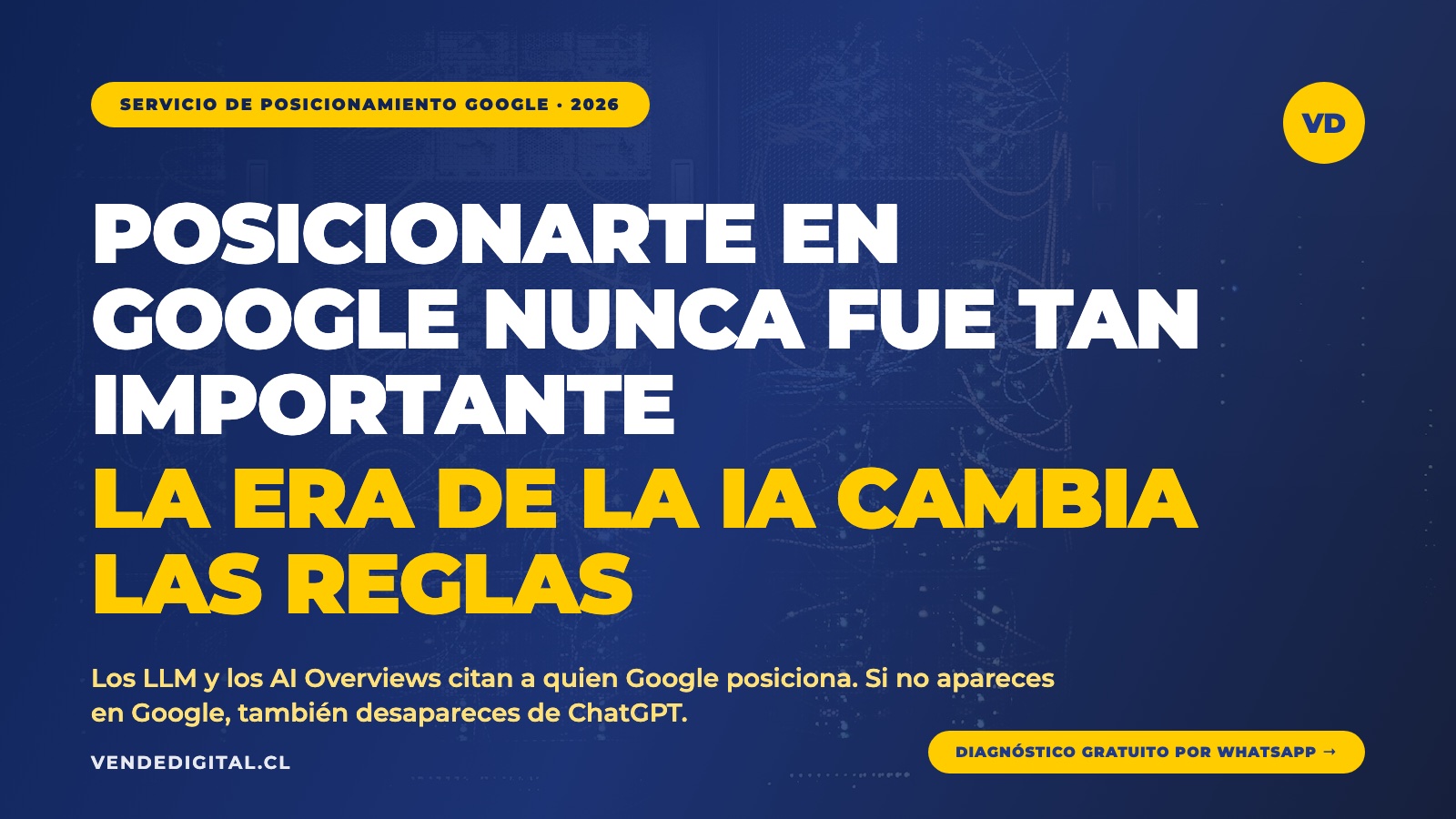 Servicio de posicionamiento Google en la era de la IA — Vende Digital