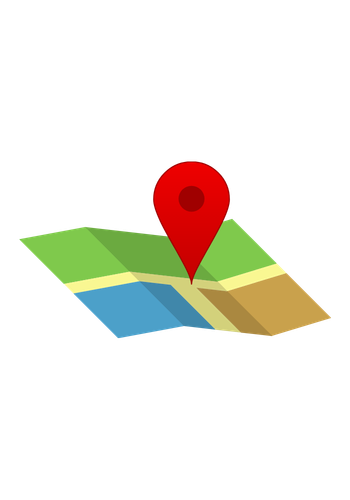 Ícono de SEO local y Google Maps