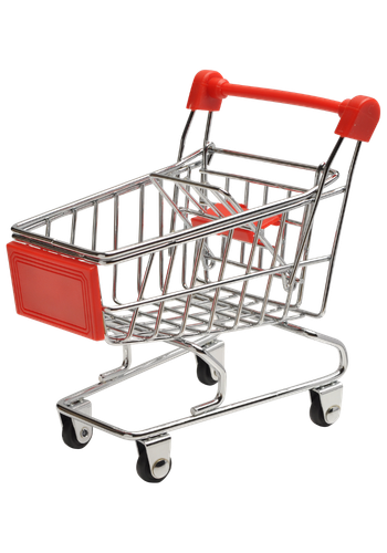 Icono de carrito de compra y gestión de pedidos