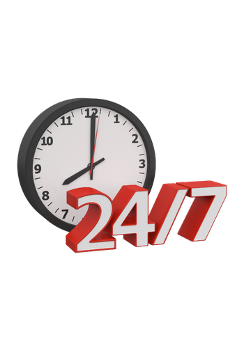 Ícono de respuesta inmediata 24/7