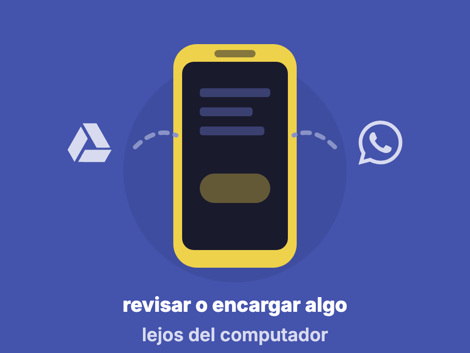 Encargar tareas al asistente de IA desde el celular, conectado a Drive y WhatsApp