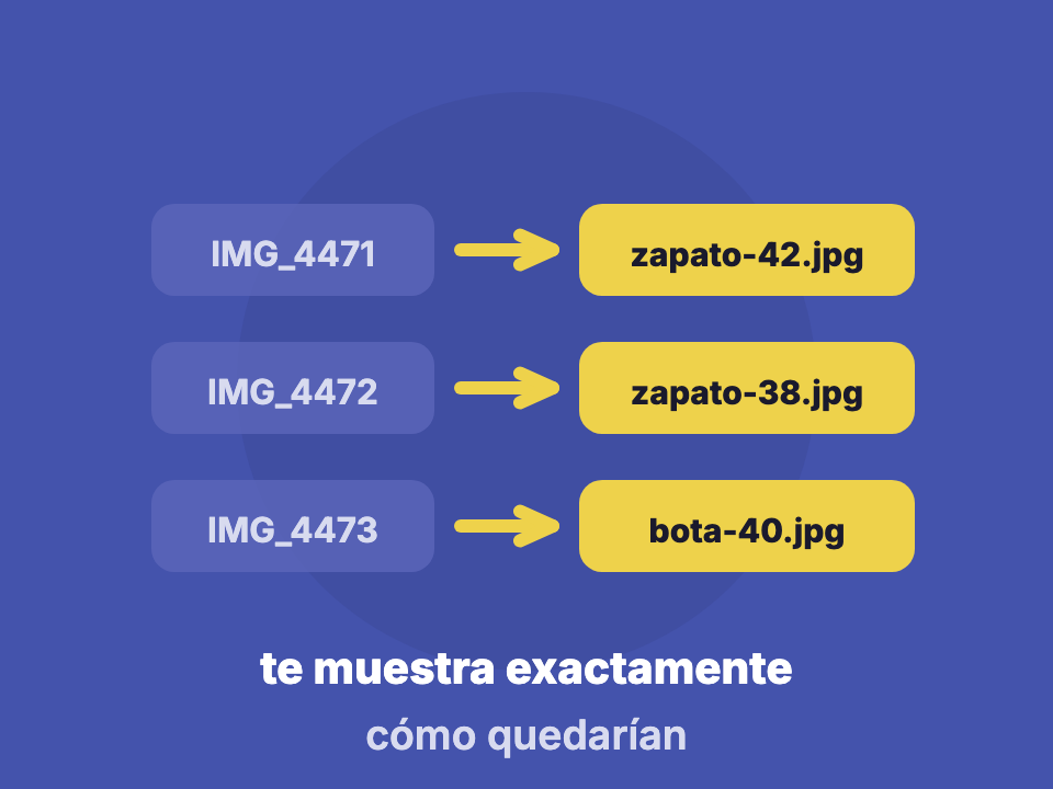 El asistente de IA propone exactamente cómo quedarían los archivos antes de tocarlos