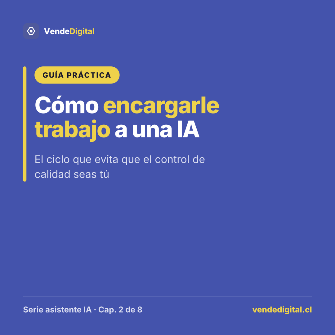 Cómo encargarle trabajo a una IA sin arrepentirte: el ciclo que evita que el control de calidad seas tú
